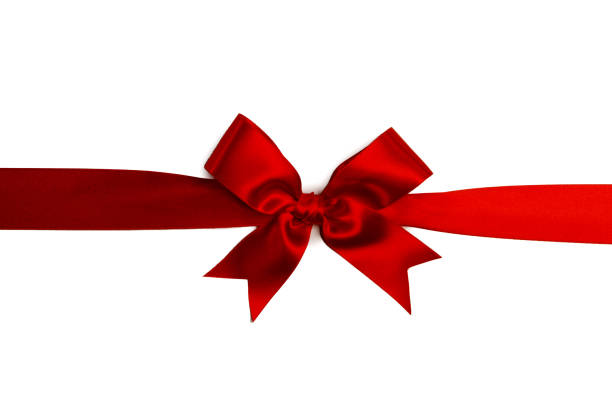 istock Shiny red satin ribbon bow 1749534438