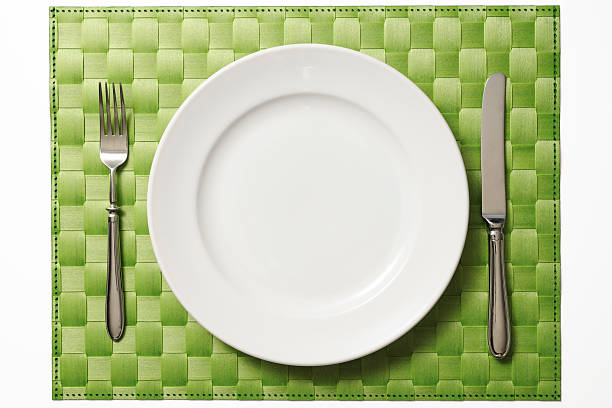 istock Isolated shot of place setting on white background 174953482