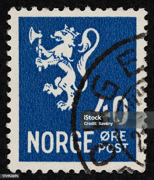 노르웨이우표 0명에 대한 스톡 사진 및 기타 이미지 - 0명, 검정색 배경, 노르웨이