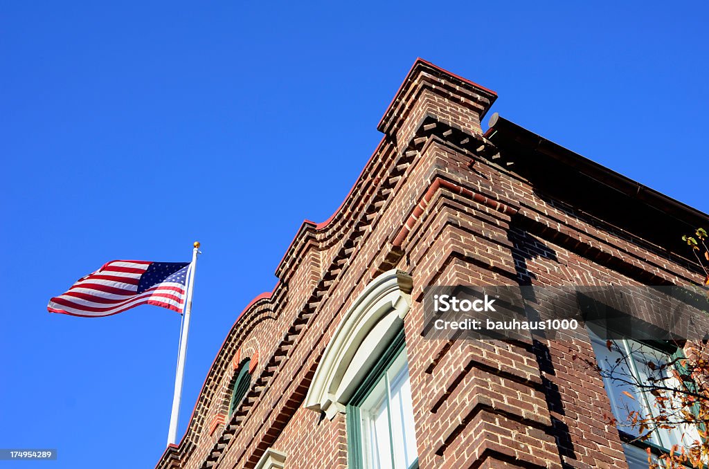 Bandera estadounidense - Foto de stock de Arquitectura libre de derechos