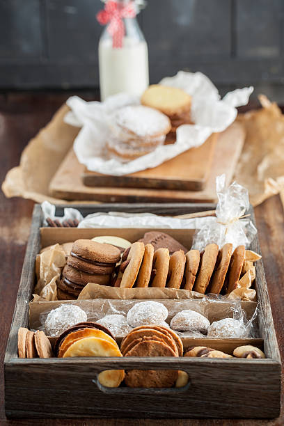 istock Christmas cookies in a box 174954680