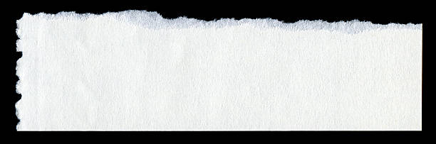 istock Cut or torn white paper textured background isolated 174955170