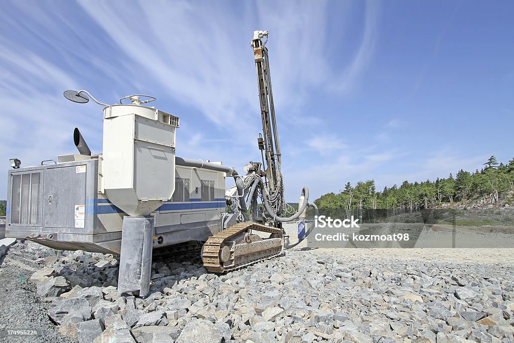 Perfurador de rocha - Foto de stock de Construção de Estrada royalty-free
