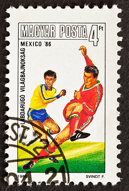 istock World Cup Soccer Stamp-Mexico 174955523