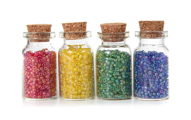istock Beads in Glass Jars 174955597