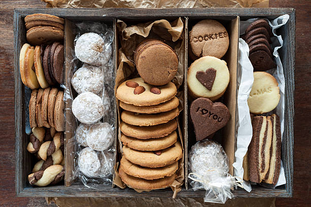 istock Christmas cookies in a box 174956390