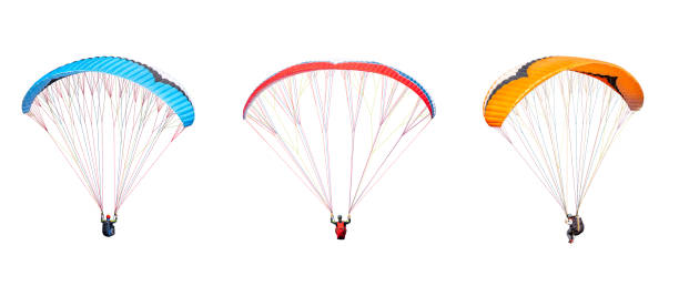 istock collection Bright colorful parachute on white background, isolated. 1749565783