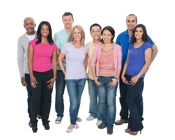 istock Happy Multiethnic Couples In Casuals 174956647