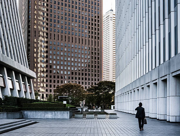 Financial center in Shinjuku Tokyo Japan