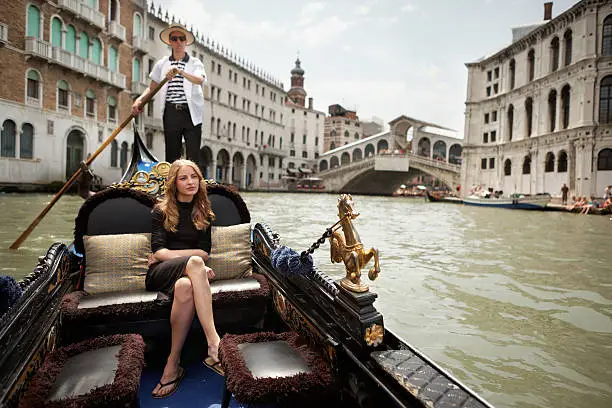 Photo of Gondola on the Grand Canal of Venice