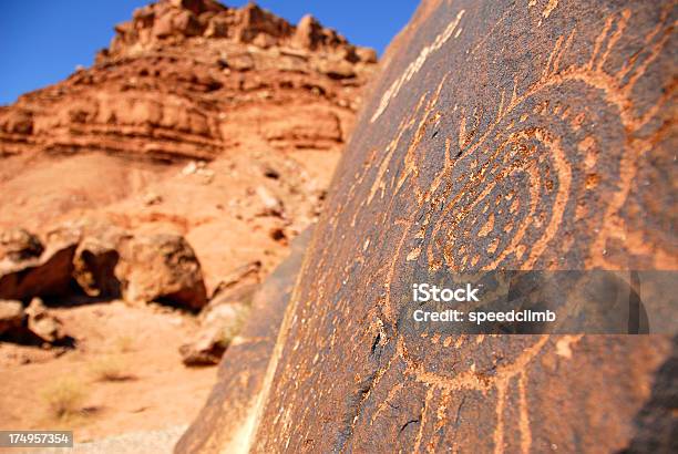 Ancient Petroglyph Rock Art Stock Photo - Download Image Now - Ancient, Cave Painting, Desert Area