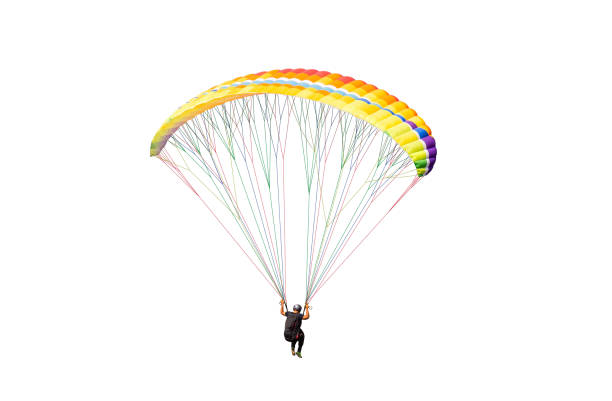 istock Bright colorful parachute on white background, isolated. 1749573865