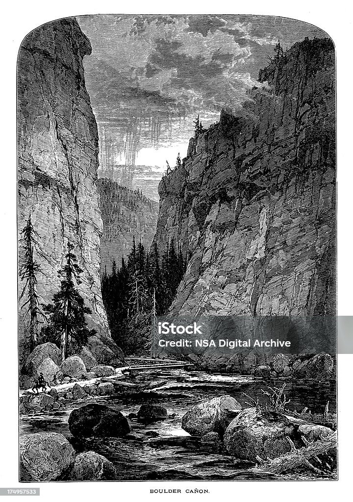 Canyon di Boulder, Colorado - Illustrazione stock royalty-free di Ambientazione esterna