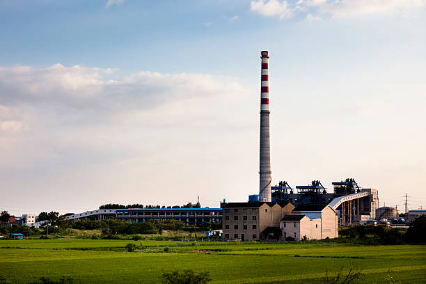 istock Petrochemical skyline in sunset 174957633