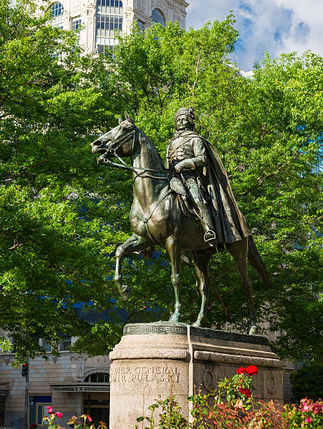 istock Bronze Equestrian Statue of General Casimir Pulaski 174957938