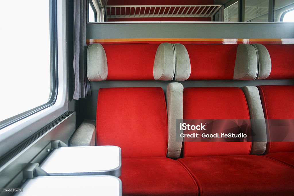 interior de comboio - Royalty-free Assento de Veículo Foto de stock
