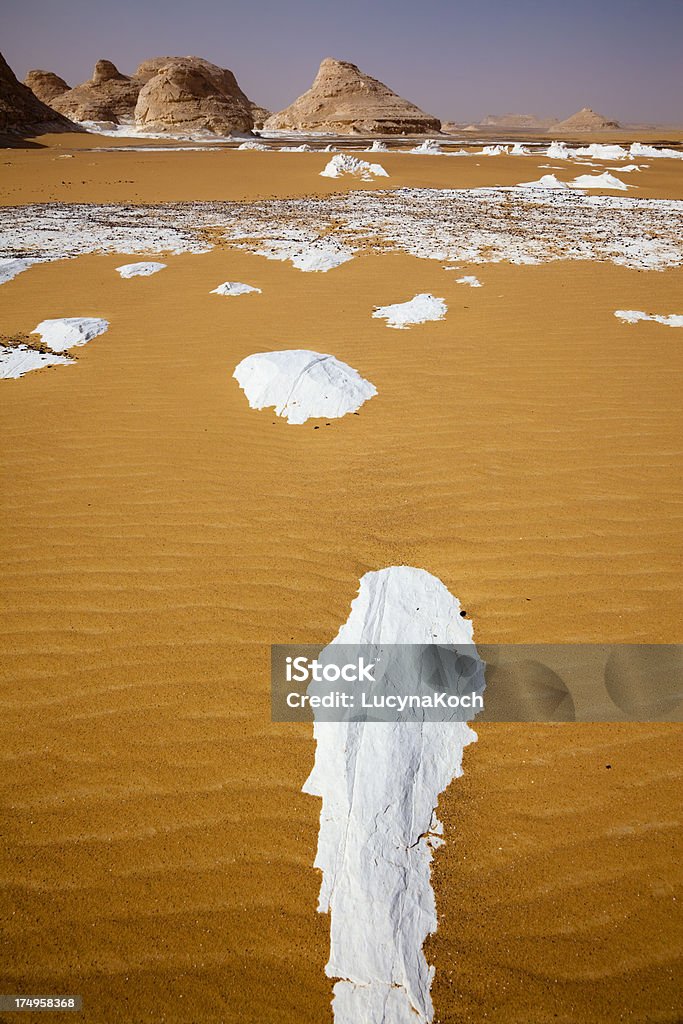 Sahara Landschaft - Lizenzfrei Weiße Wüste Stock-Foto