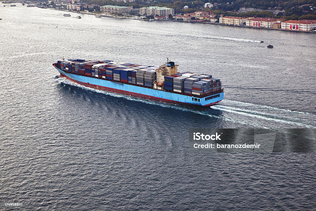 Navio cargueiro - Foto de stock de Ancorado royalty-free