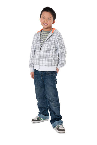 istock Cute Little Boy In Casuals Smiling 174958976