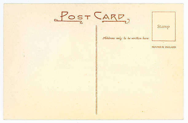 istock Retro Background Image of an Vintage Antique Postcard Back 174959077