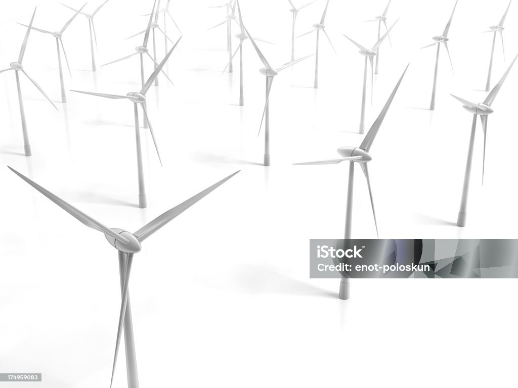 Turbinas eólicas - Foto de stock de Aerogenerador libre de derechos