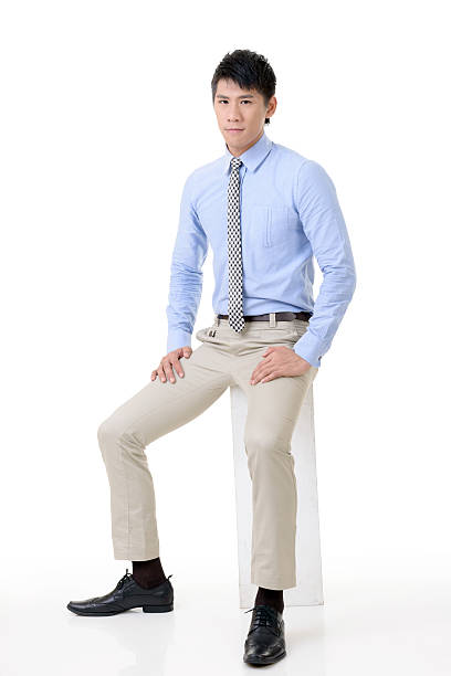 istock Pose of businessman sitting 174959523