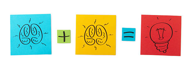 istock Concept of brainstorming. Colored paper sheets. 174959761