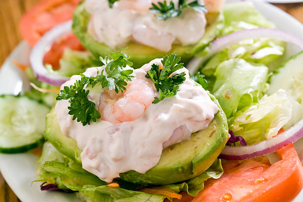 Seafood Salad stock photo