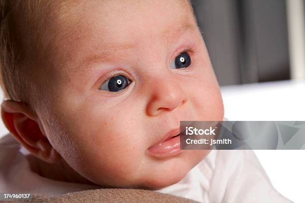 Rosto De Criança - Fotografias de stock e mais imagens de 0-11 Meses - 0-11 Meses, 6-11 meses, Alegria