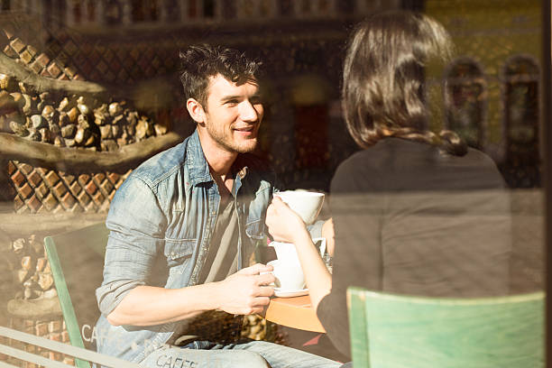 istock Couple enjoying tea in a restaurant 174960388