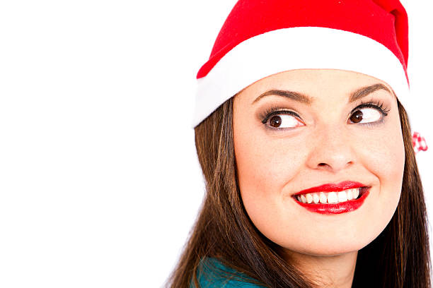 istock Beautiful female Santa 174960399