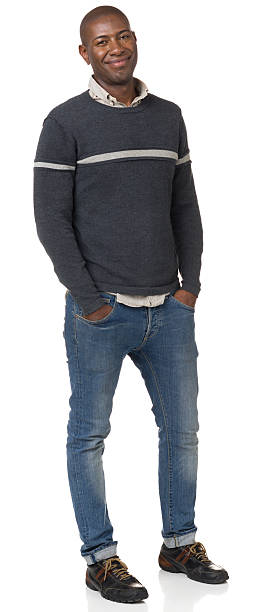 istock Relaxed Happy Young Man Standing Portrait 174960620