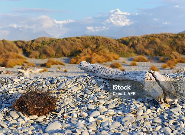 Hermosa Y Nueva Zelanda Playa Con Monte Cook Foto de stock y más banco de imágenes de Aire libre