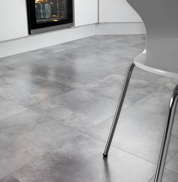 istock Closeup of shiny kitchen floor tiles 174961376