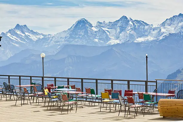 "Alpine terrace, Stockhorn Mountain, Switzerland"