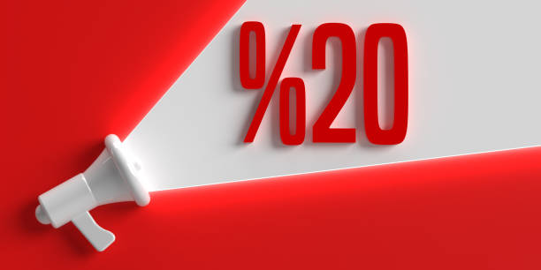 Christmas Super Sale advertising concept. Realistic 3D megaphone and announcement text on coloured background. Horizontal composition promo banner, sales poster, website header and flyer. Commercial illustration design
