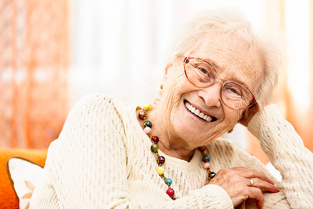 istock Confident senior woman smiling at camera 174962121
