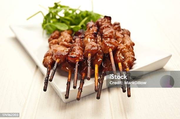 Meat Skewers Stock Photo - Download Image Now - Appetizer, Barbecue - Meal, Buffet