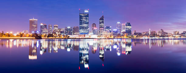 istock Waterside view of Perth city at dusk 174962328