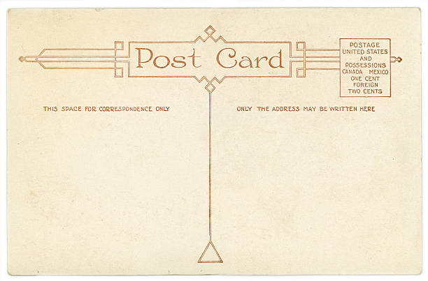 istock Retro Background Image of an Vintage Antique Postcard Back 174962541