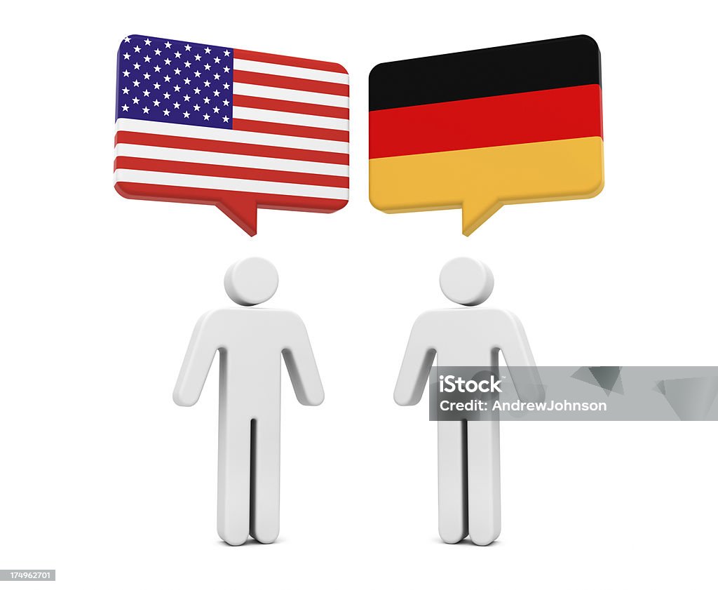USA Germania concetto - Foto stock royalty-free di Bandiera degli Stati Uniti