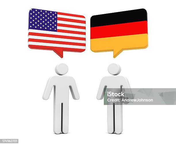 Usa Germania Concetto - Fotografie stock e altre immagini di Bandiera degli Stati Uniti - Bandiera degli Stati Uniti, Germania, A forma di stella