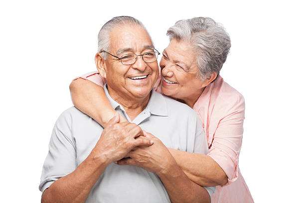 istock Friendly senior couple laughing together 174962920
