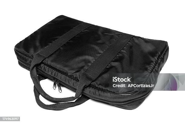 Borsa In Nylon Nero Portatile - Fotografie stock e altre immagini di Borsa per laptop - Borsa per laptop, Affari, Bianco e nero