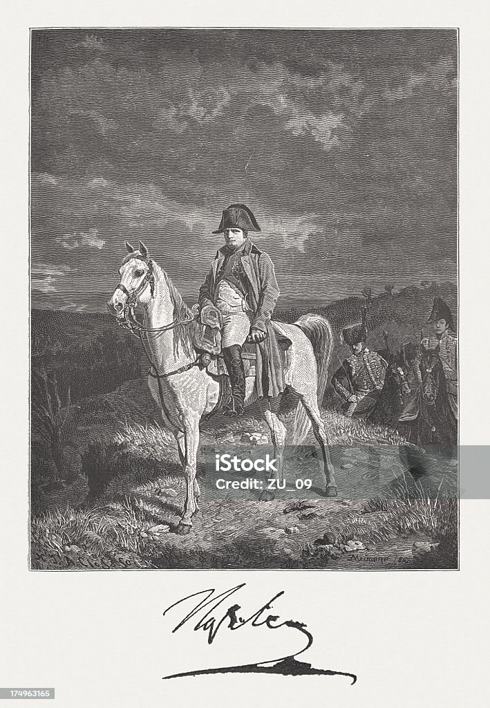Napoleon im Jahr 1814, an Jean-Louis-Jean-loup chretien-cosmonaut - Lizenzfrei Napoleon Stock-Illustration