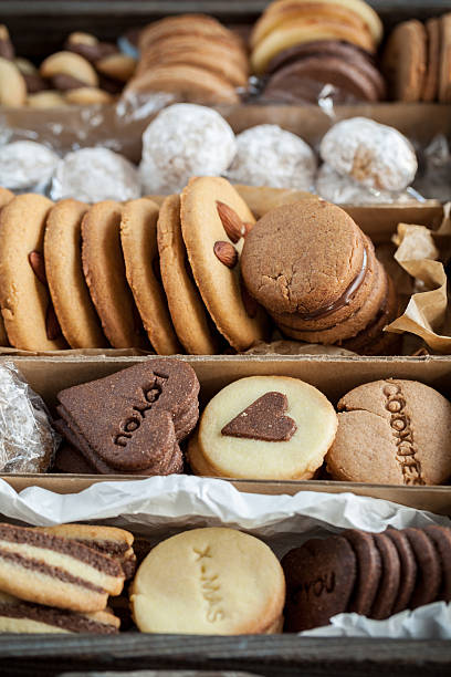 istock Christmas cookies in a box 174963239