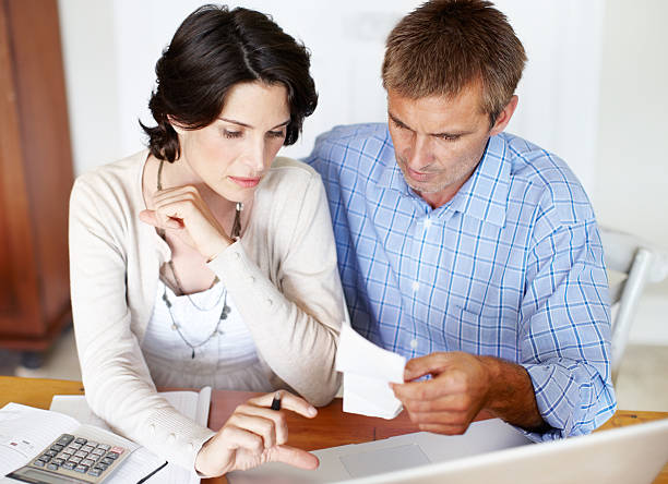 istock I am worried about our spending.. 174963730