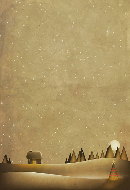 kartka świąteczna - silent night illustrations stock illustrations