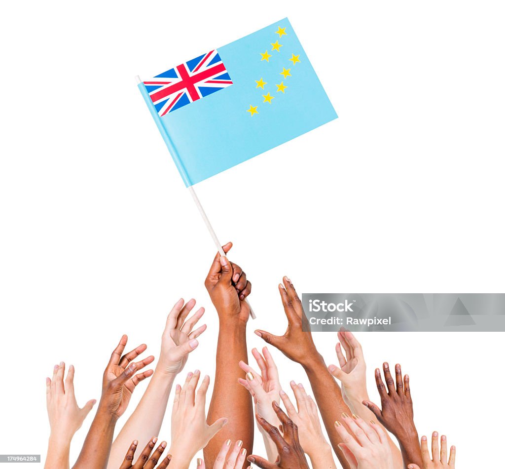 Tuvalu Flag - Lizenzfrei Blau Stock-Foto