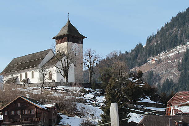 château d'œx, suisse - chateau doex photos et images de collection